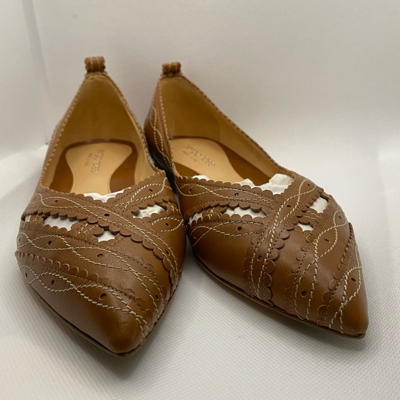 Sergio Rossi Shoes - Sergio Rossi brown Italian leather flat NWT